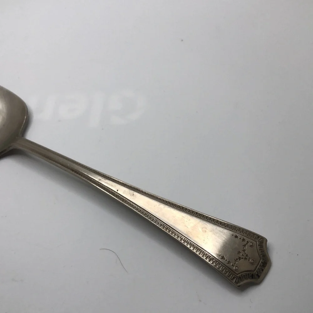 National Silver Co. Empire Pattern Pie Server Pierced Spatula Stainless Utensil